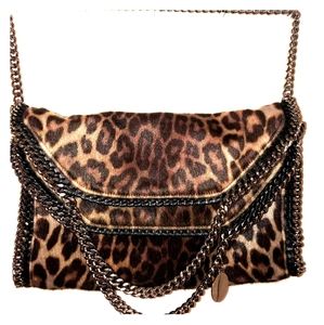 Stella McCartney Fold Tote Leopard Print